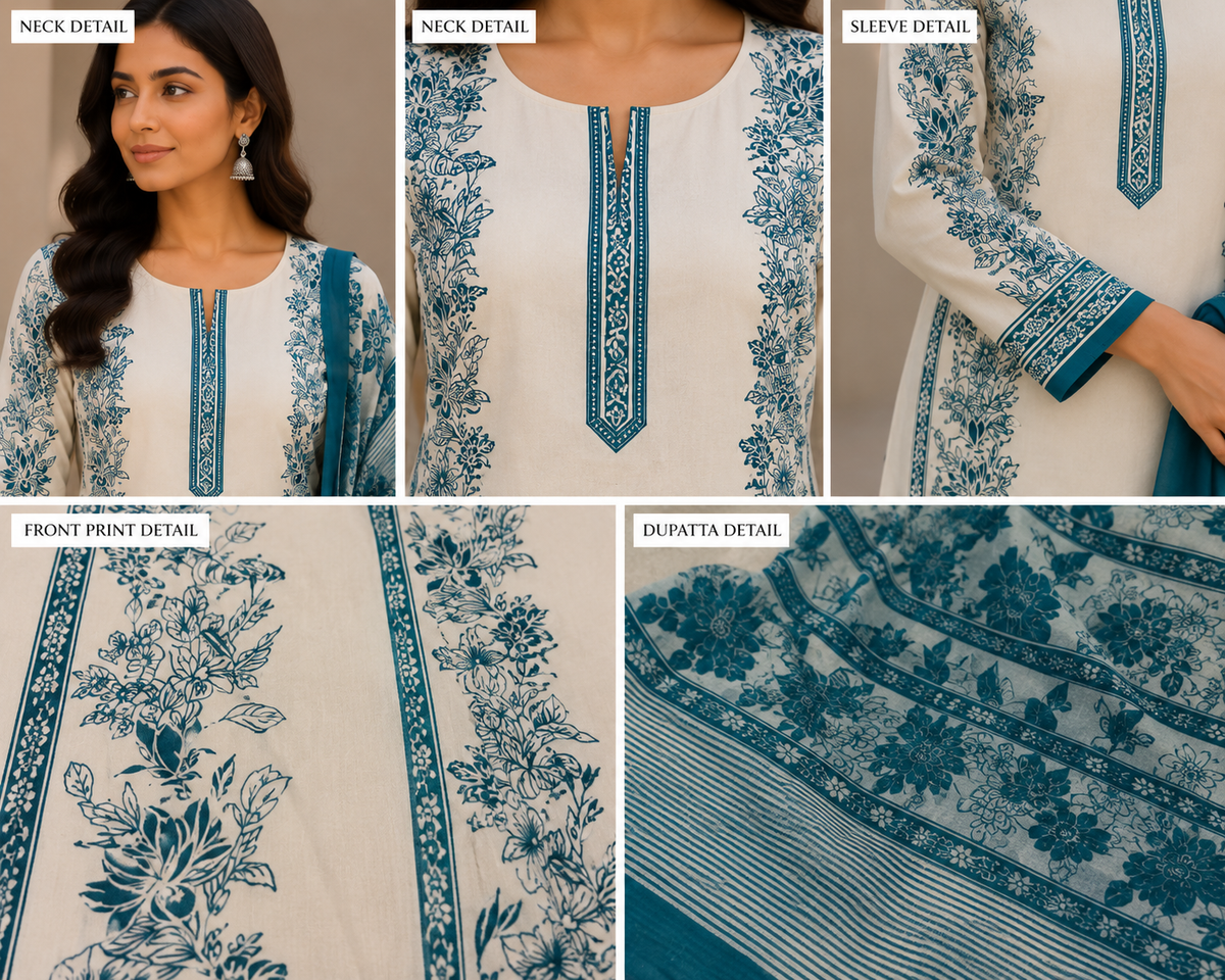 New Trending Jaam Top with Rayon Bottom & Printed Chiffon Dupatta