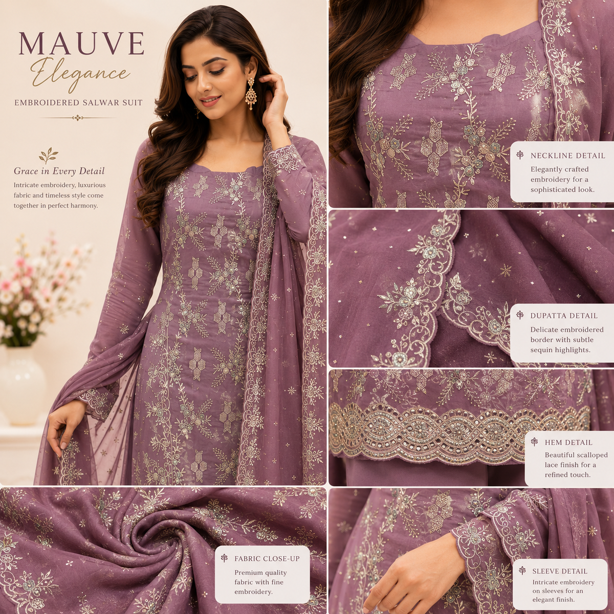 New zarkan work crunchy suit with rayon bottom and shiffon border work dupatta